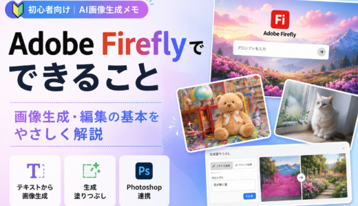 Adobe Fireflyでできること | 画像生成の基本を解説