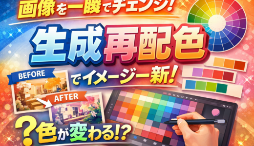 Illustratorの生成再配色とは？AIで配色パターンを簡単に作る方法