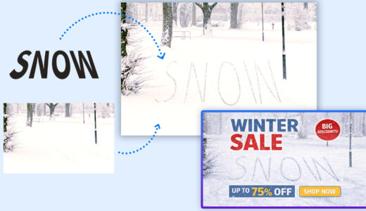 生成AIで背景に文字を描く方法　Photoshopでリアルに作る