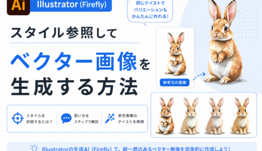 Illustratorでスタイル参照してベクター画像を生成する方法